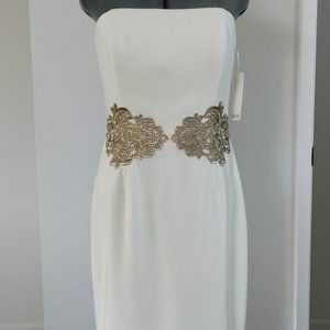 Sleeveless Formal Ivory Dress